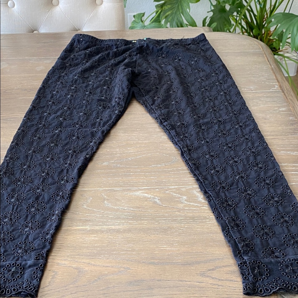 Johnny Was Midnight Eyelet Leggings